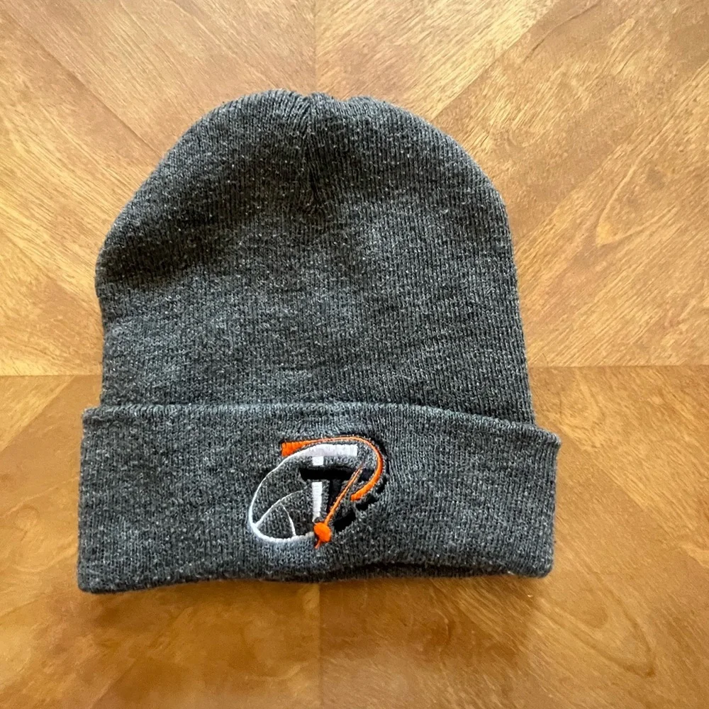 Port & Company Gray Knit Beanie – Team Trouble Logo
